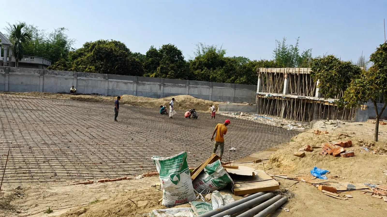 wave pool construction