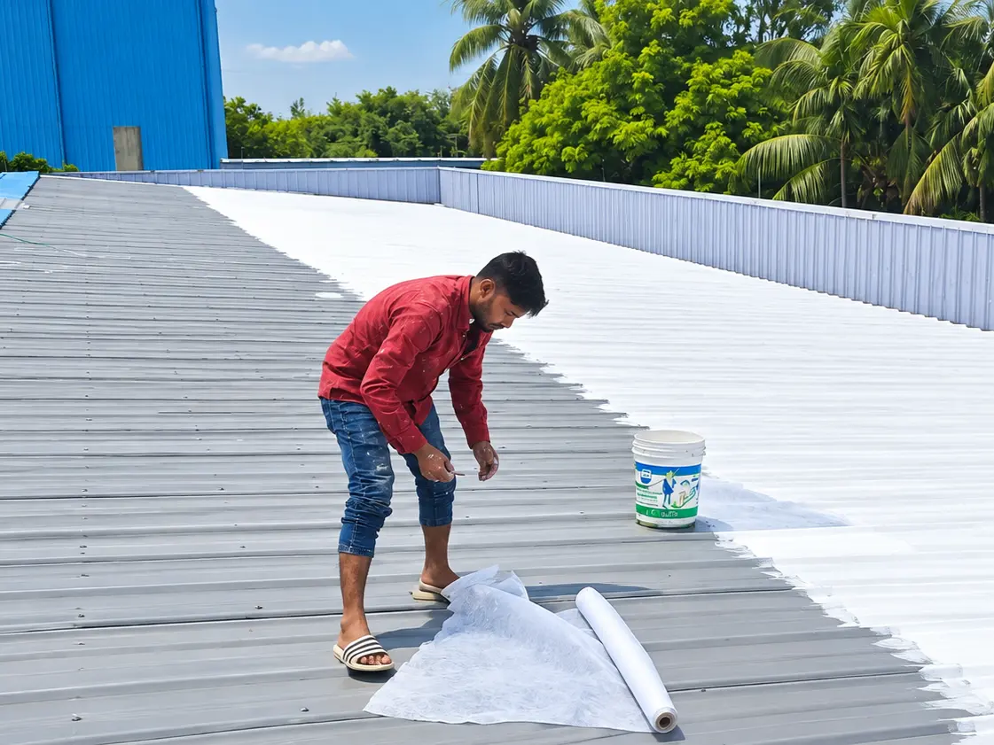 Waterproofing company in Bangladesh - Fountech team at work