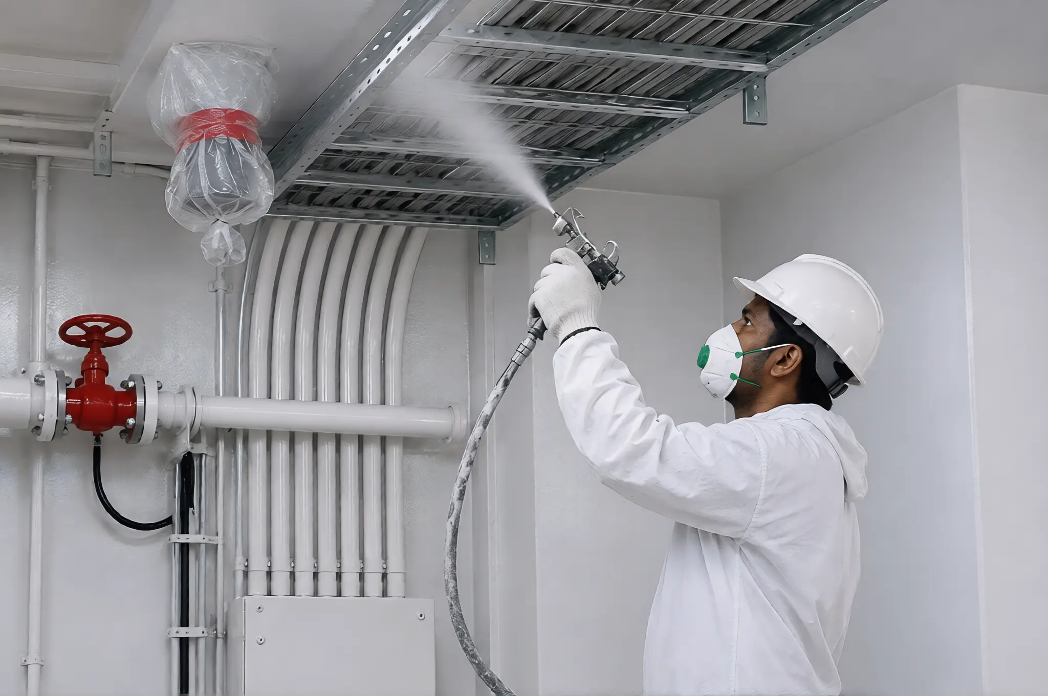 Electrical cable trays Fireproofing by Fountech